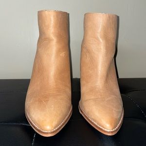 Lucky Brand Leather Booties Size 9